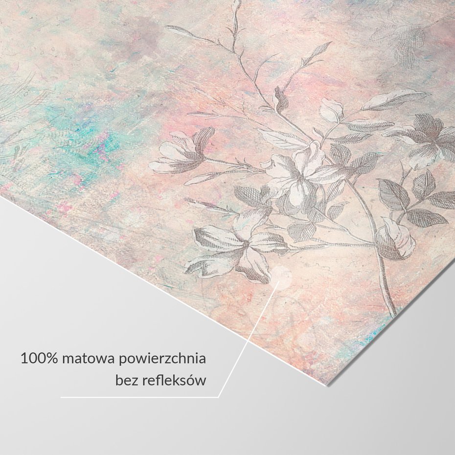 Fototapeta - loft, kwiaty, mural