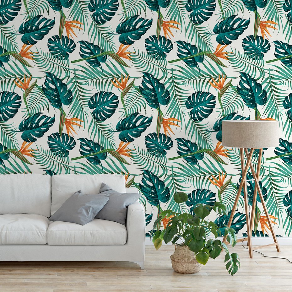 Tapeta - liście, kwiaty, natura