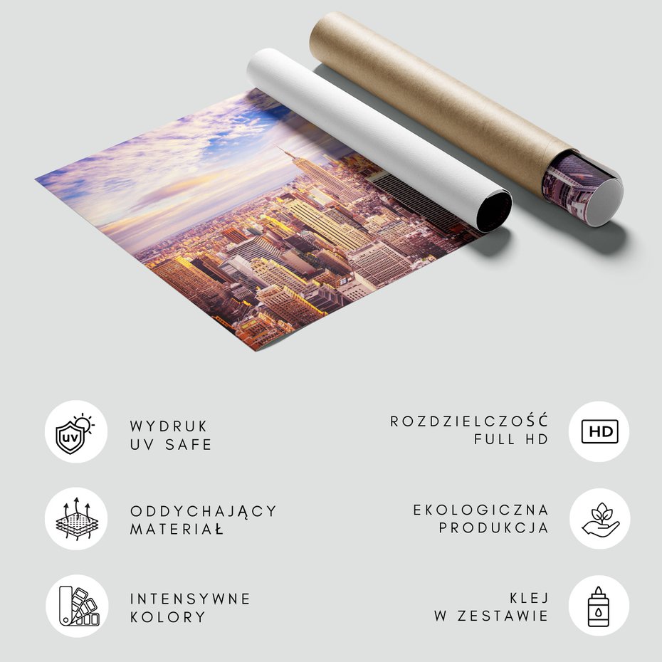 Fototapeta - miasto, drapacze chmur, panorama