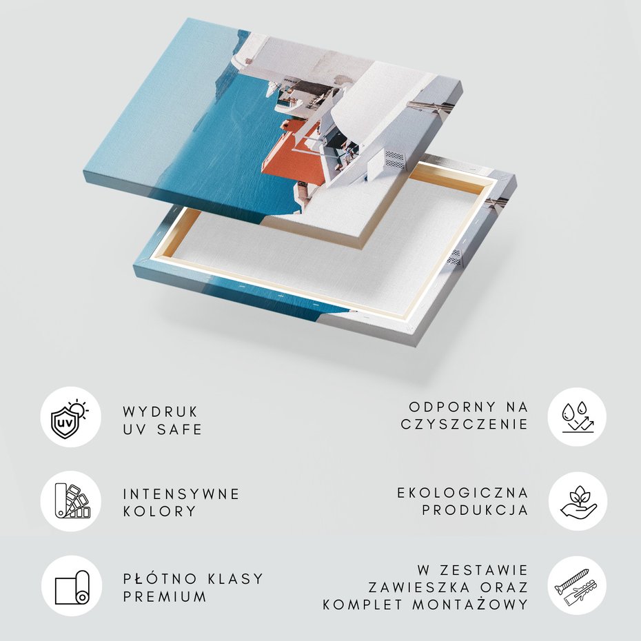 Obraz na płótnie - Santorini, Grecja, morze