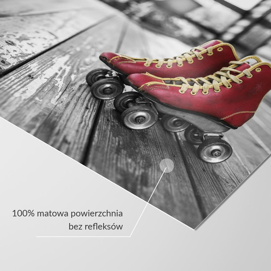 Fototapeta - wrotki, sport, retro