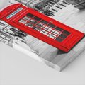 Obraz na płótnie - Londyn, budka telefoniczna, Big Ben