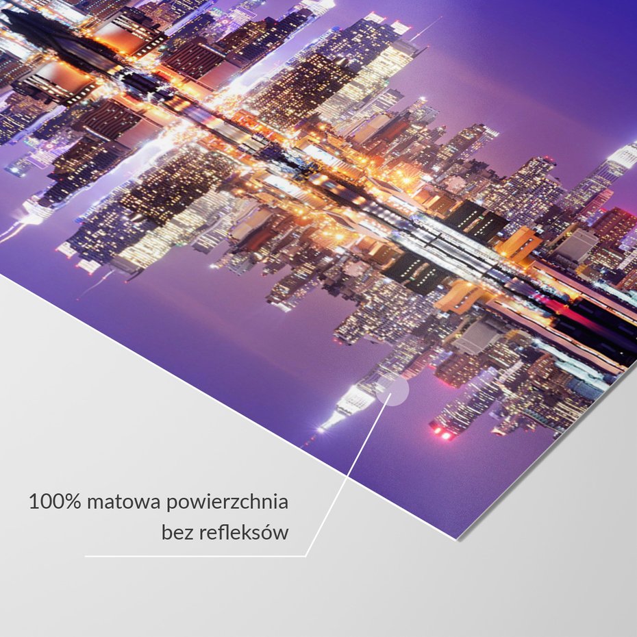 Fototapeta - miasto, noc, odbicie