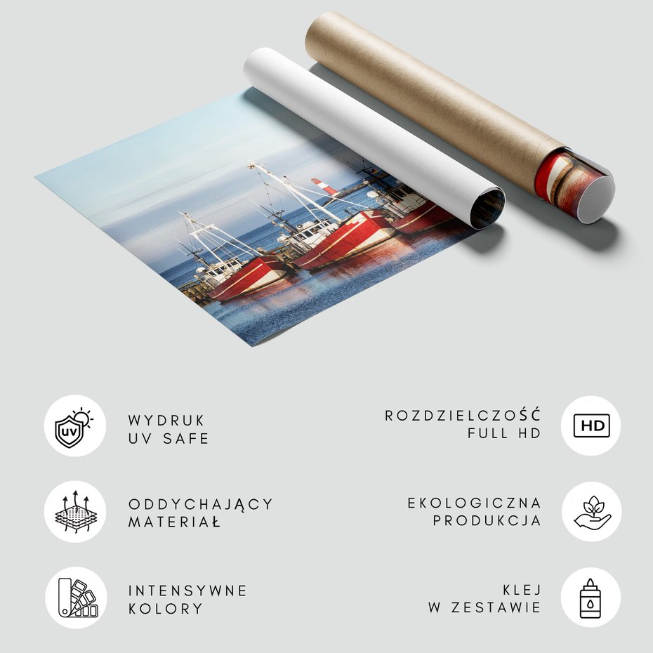 Fototapeta - łodzie, morze, port