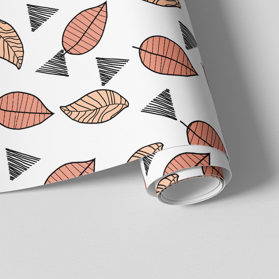 Tapeta - liście, trójkąty, natura