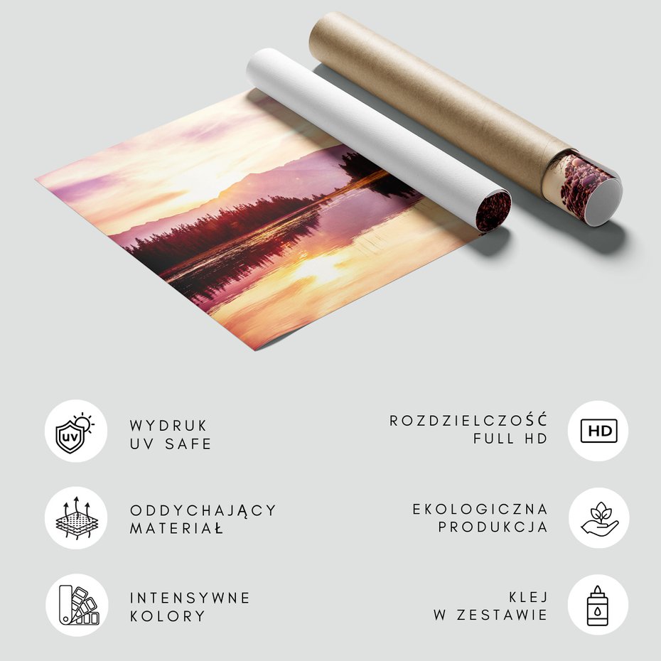 Fototapeta - jezioro, góry, lasy