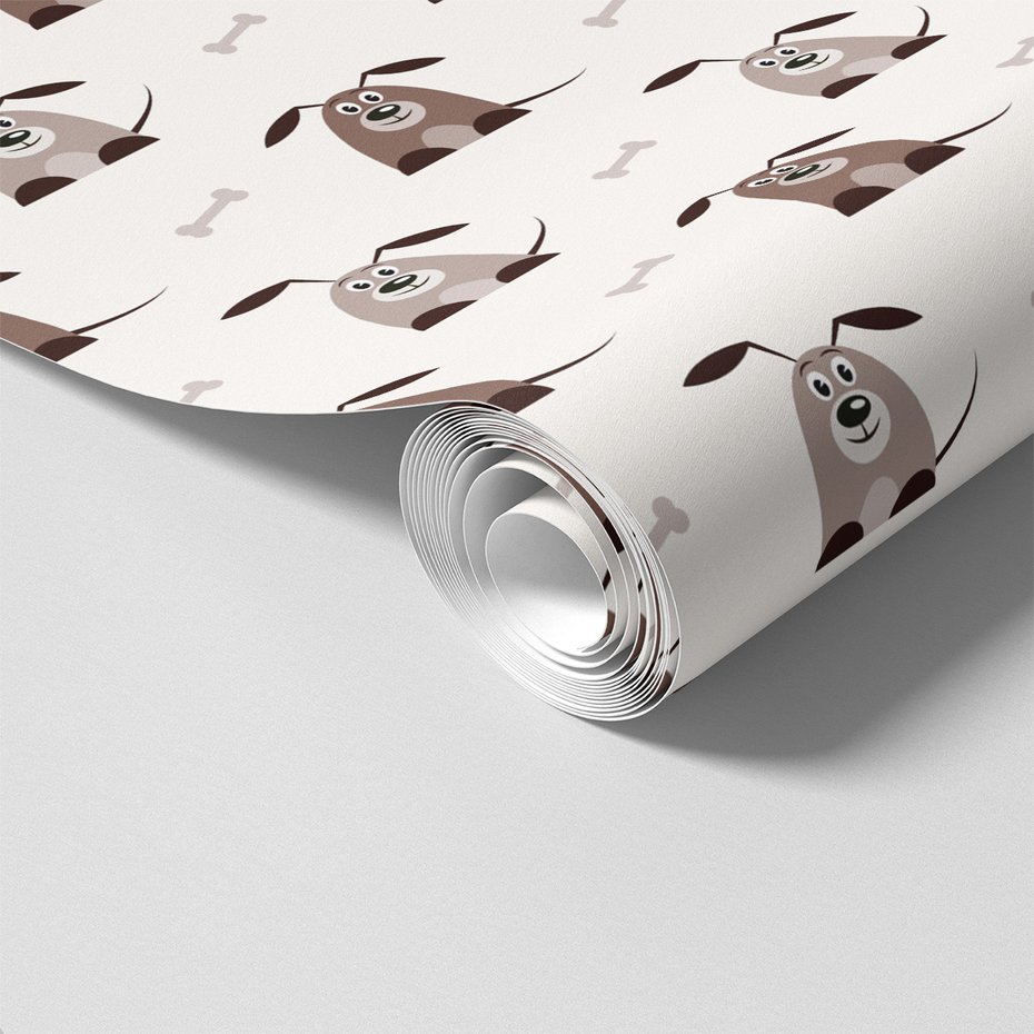 Tapeta - dziecięca, pies, kość,