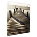Obraz na płótnie - pomost, jezioro, woda
