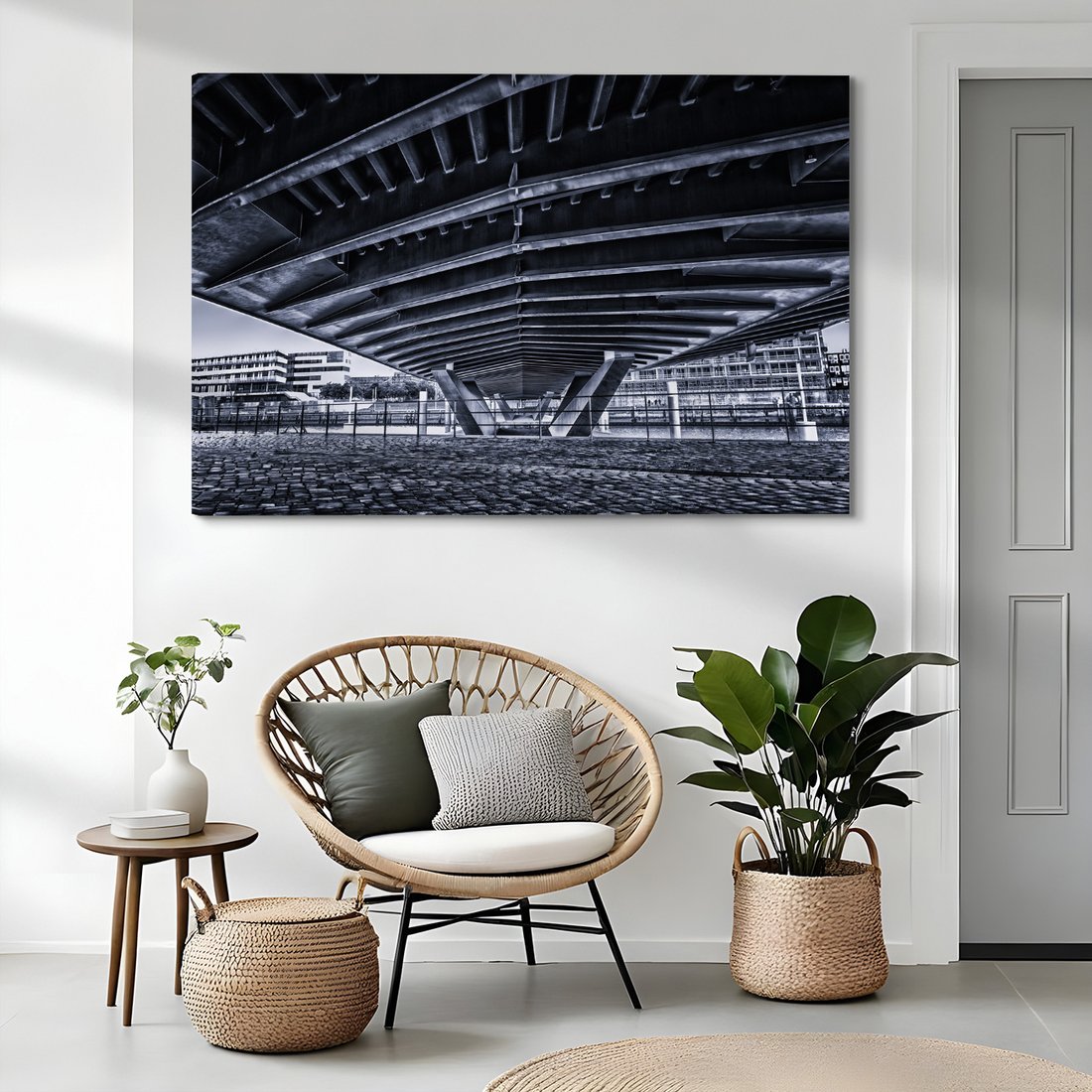 Obraz na płótnie - most, miasto, architektura