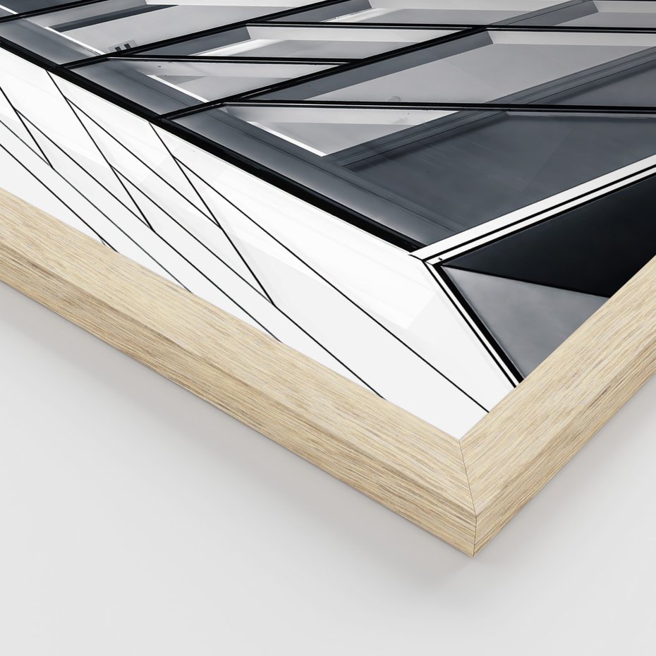 Zestaw obrazy w ramie, plakaty - architektura, budynek, fasada - rama drewno