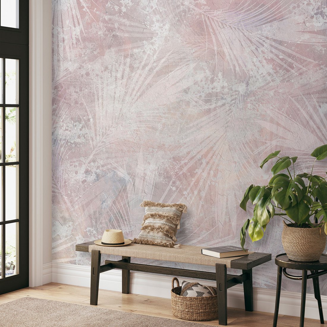 Fototapeta - loft, palmy, liście