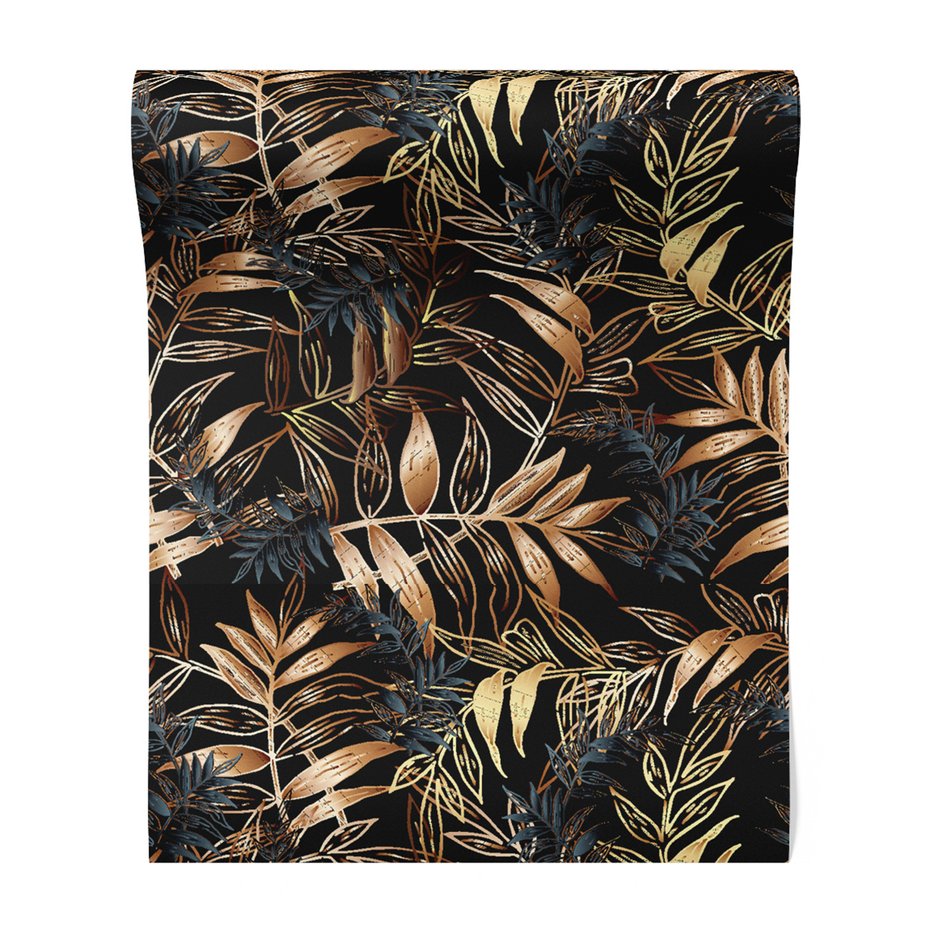 Tapeta - liście, ornament, tło