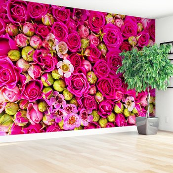 Fototapeta - róże, kwiaty, pąki