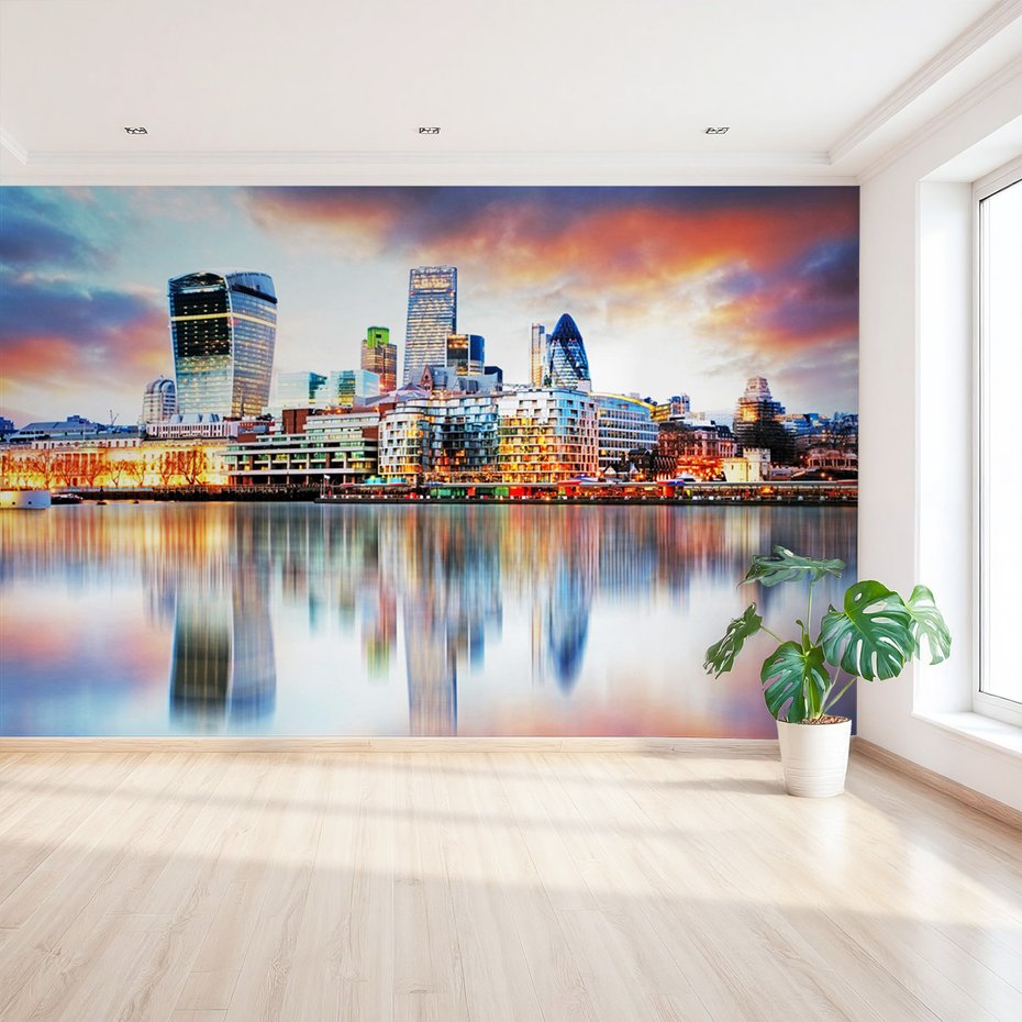 Fototapeta - miasto, panorama, rzeka