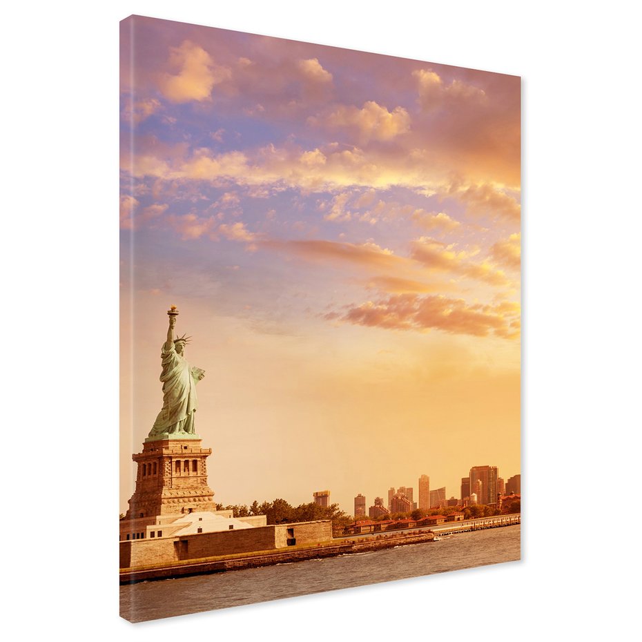 Obraz na płótnie - Nowy Jork, Statua Wolności, miasto