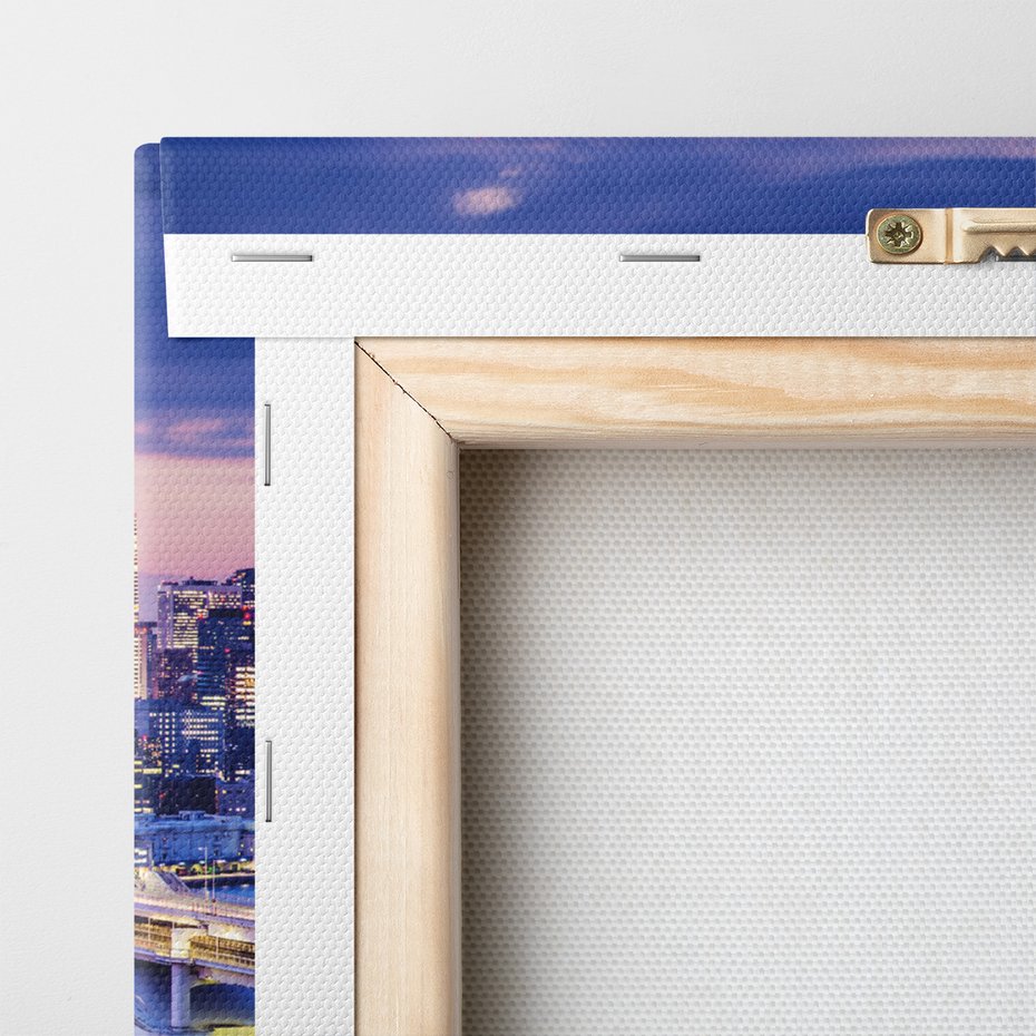 Obraz na płótnie - miasto, most, panorama