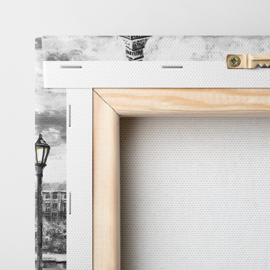 Obraz na płótnie - Londyn, Big Ben, drzewo