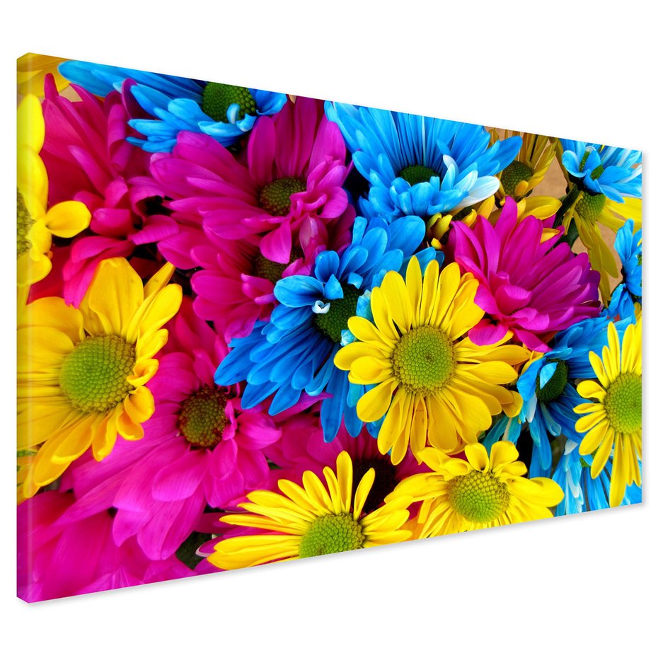 Obraz na płótnie - kwiaty, kolorowe, bukiet