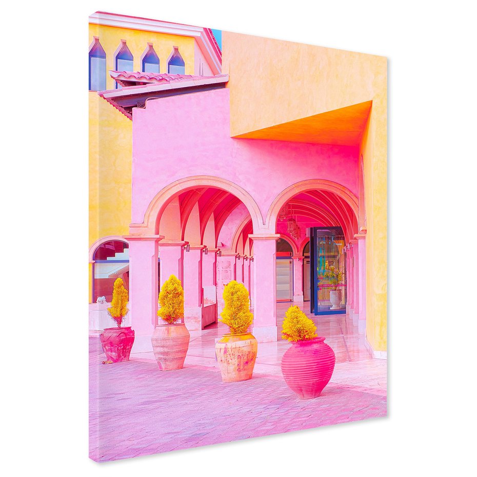 Obraz na płótnie - budynki, architektura, kolory