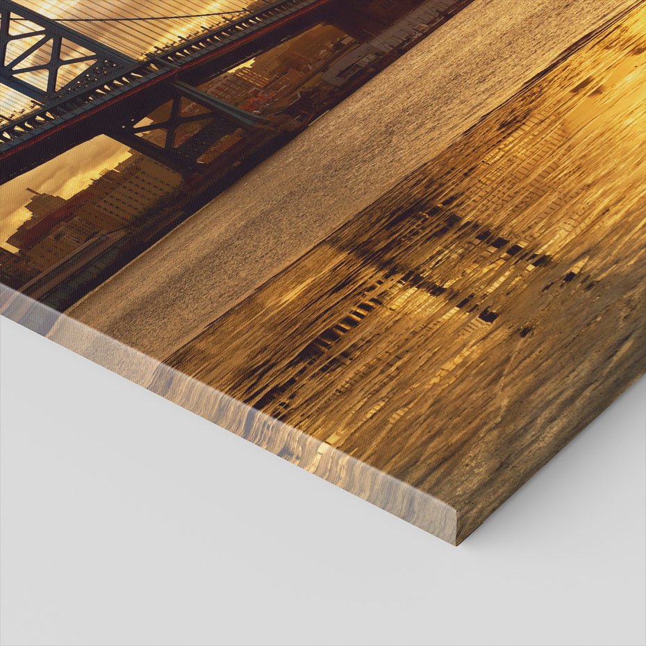 Obraz na płótnie - most, miasto, rzeka