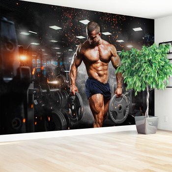 Fototapeta - kulturysta, siłownia, trening