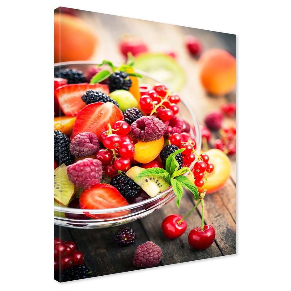Obraz na płótnie - owoce, deser, witaminy
