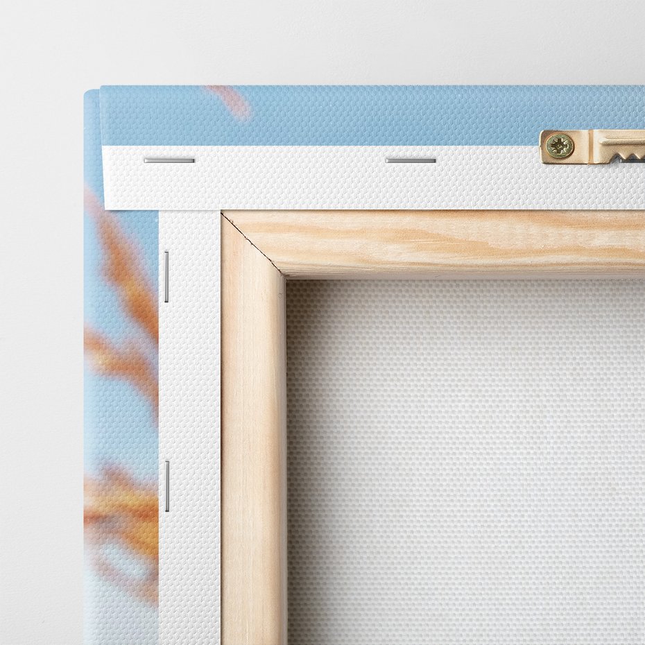 Obraz na płótnie - trzcinowisko, zima, śnieg