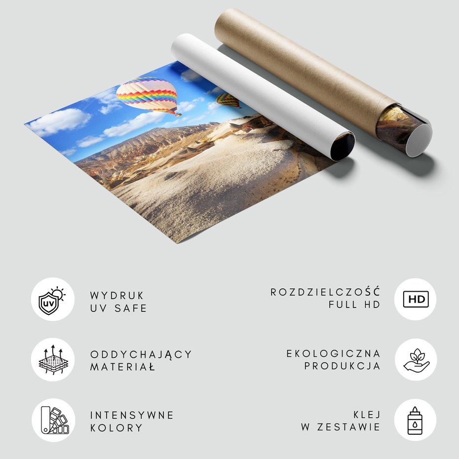 Fototapeta - balony, krajobraz, kapadocja