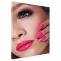 Obraz na płótnie - kobieta, oko, usta