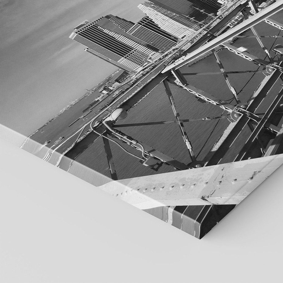 Obraz na płótnie - miasto, most, taksówka