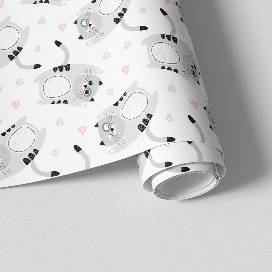 Tapeta - dziecięca, koty, tło,