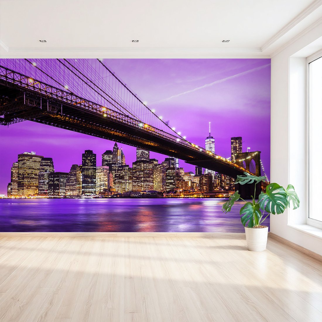 Fototapeta - most, miasto, noc