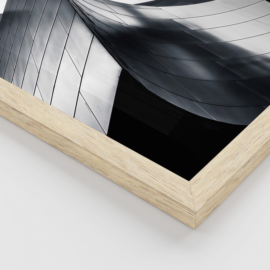 Zestaw obrazy w ramie, plakaty - architektura, budynki, detale - rama drewno