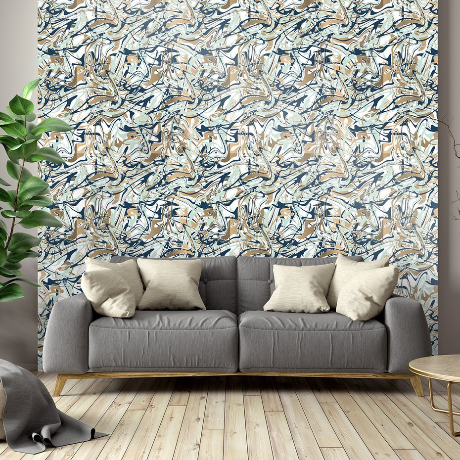 Tapeta - abstrakcja, linie, płynność