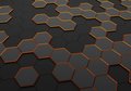 Fototapeta - abstrakcja, heksagony, geometria
