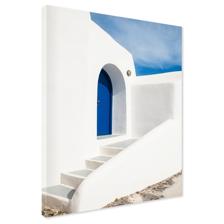 Obraz na płótnie - architektura, drzwi, schody