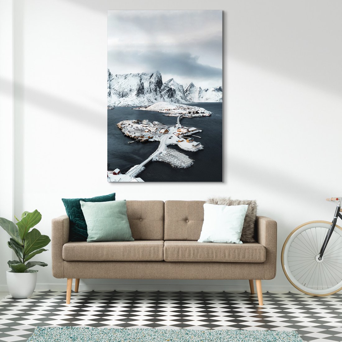 Obraz na płótnie - zima, góry, śnieg