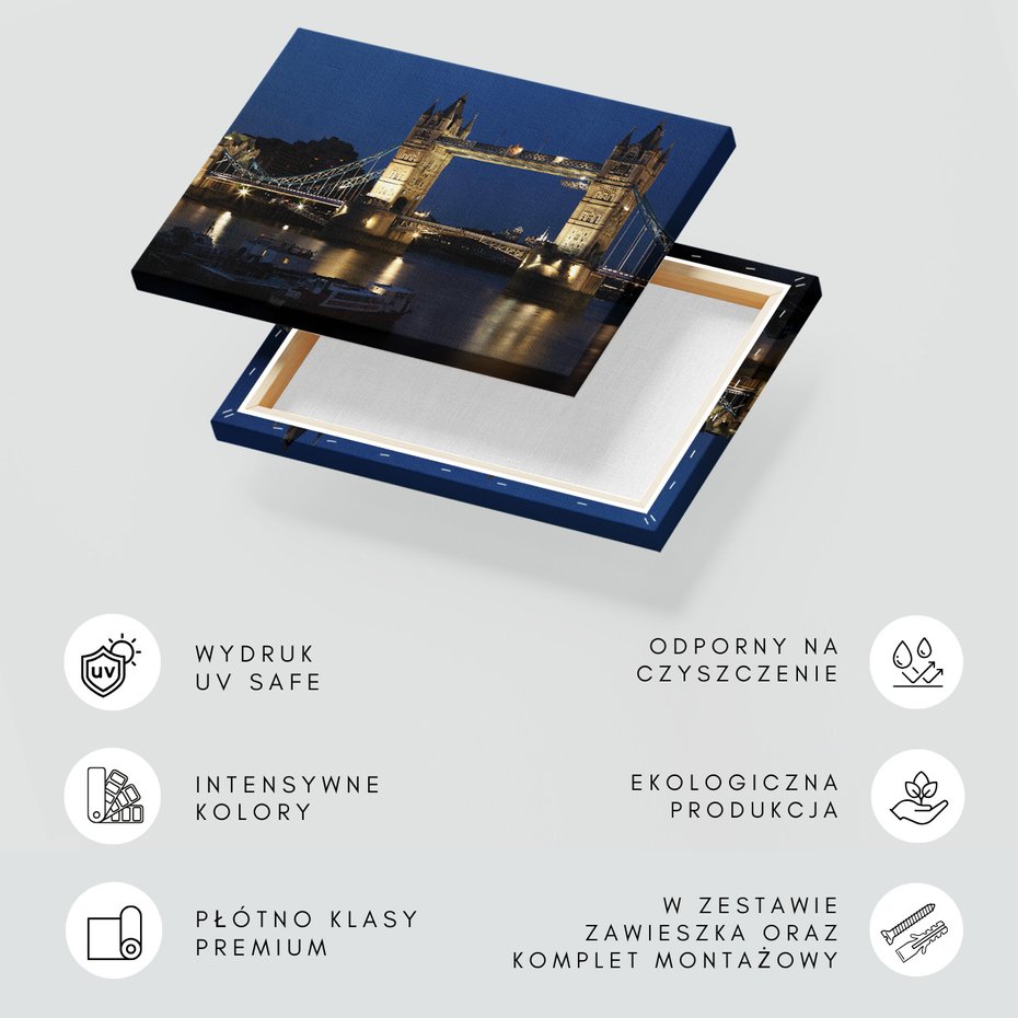 Obraz na płótnie - Londyn, Most, Rzeka