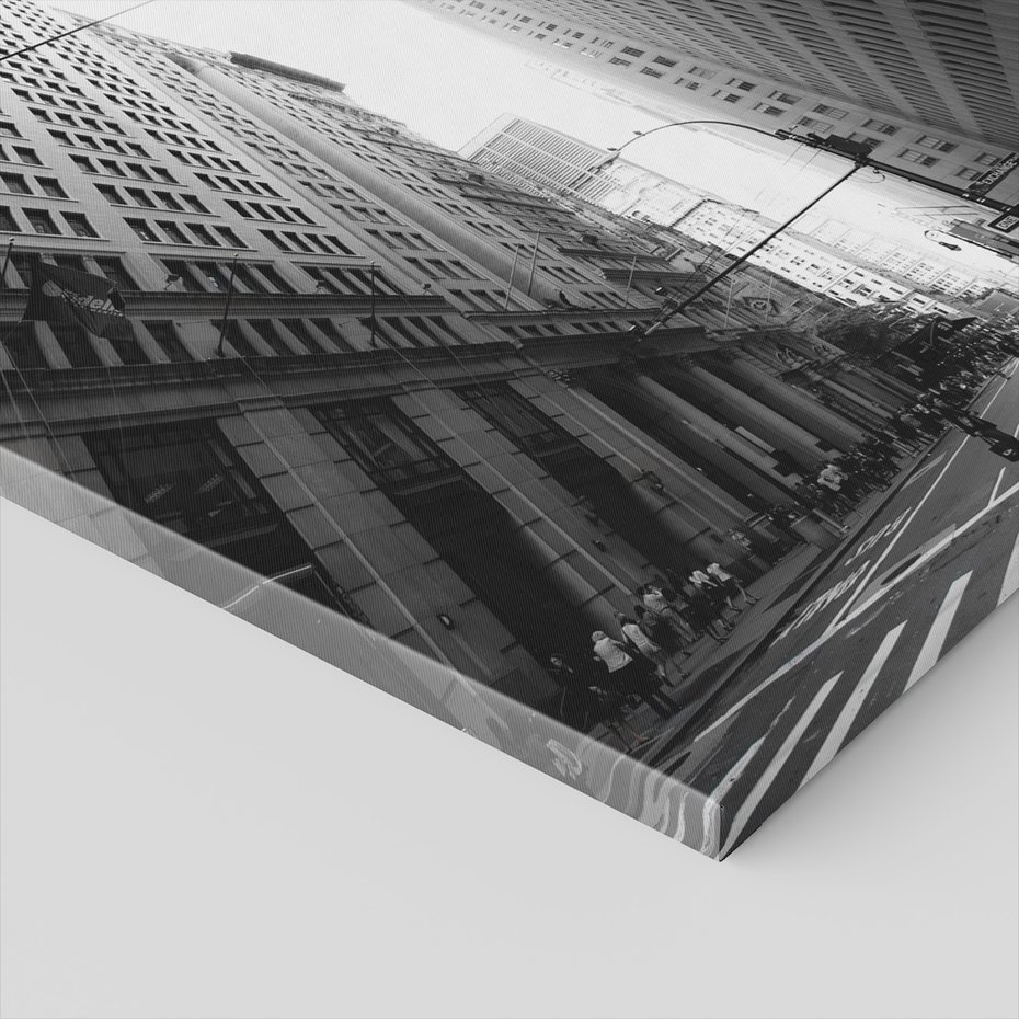 Obraz na płótnie - miasto, budynki, ulica