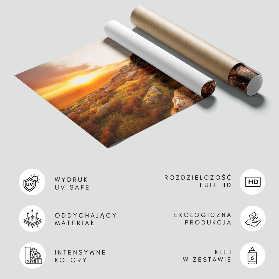 Fototapeta - krajobraz, skały, zachód słońca