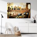 Obraz na płótnie - miasto, most, samochody