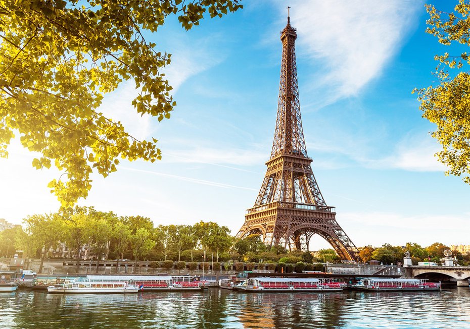 Fototapeta - Paryż, Wieża Eiffla, rzeka