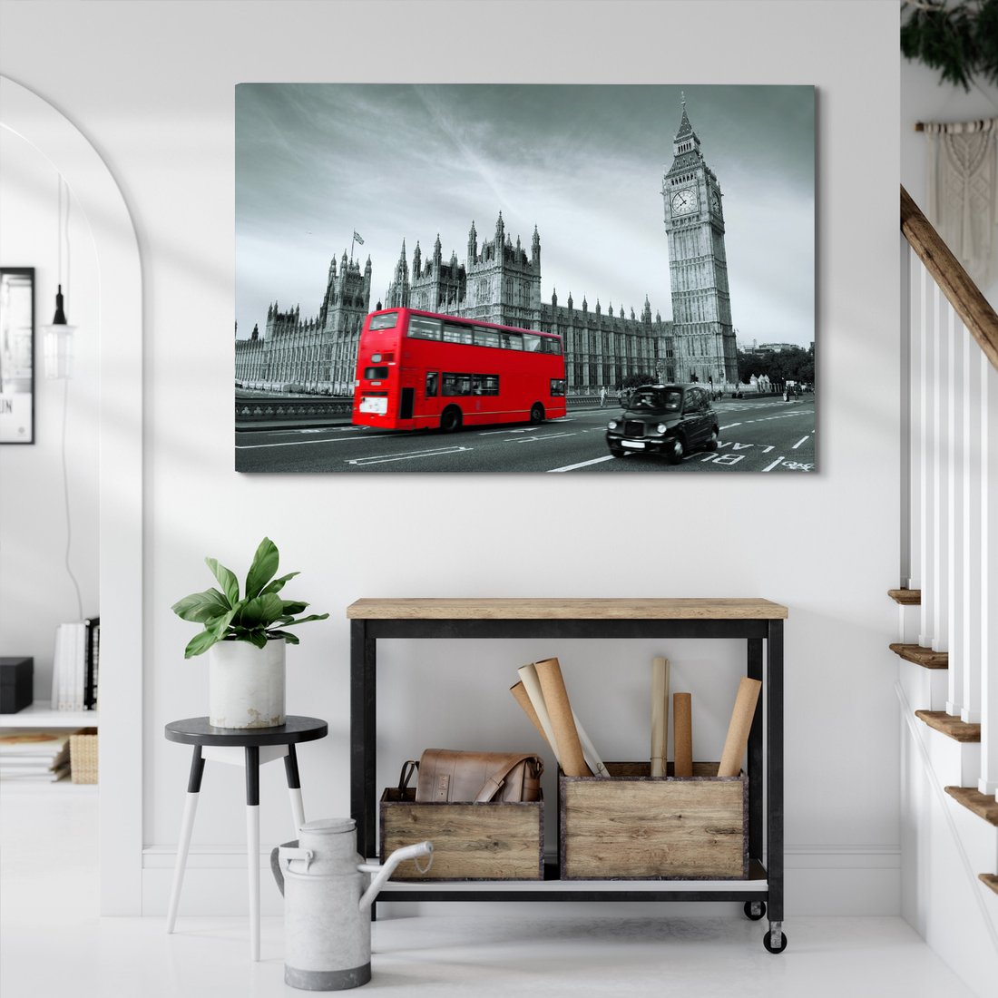 Obraz na płótnie - Londyn, autobus, miasto