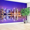 Fototapeta - miasto, noc, odbicie