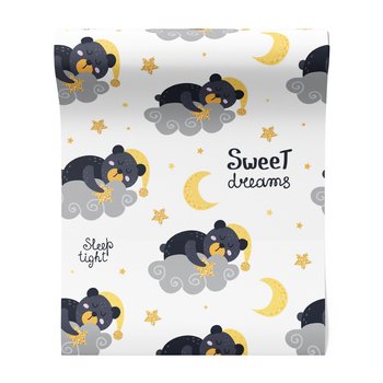 Tapeta - dziecięca, chmura, niedźwiedź, sen