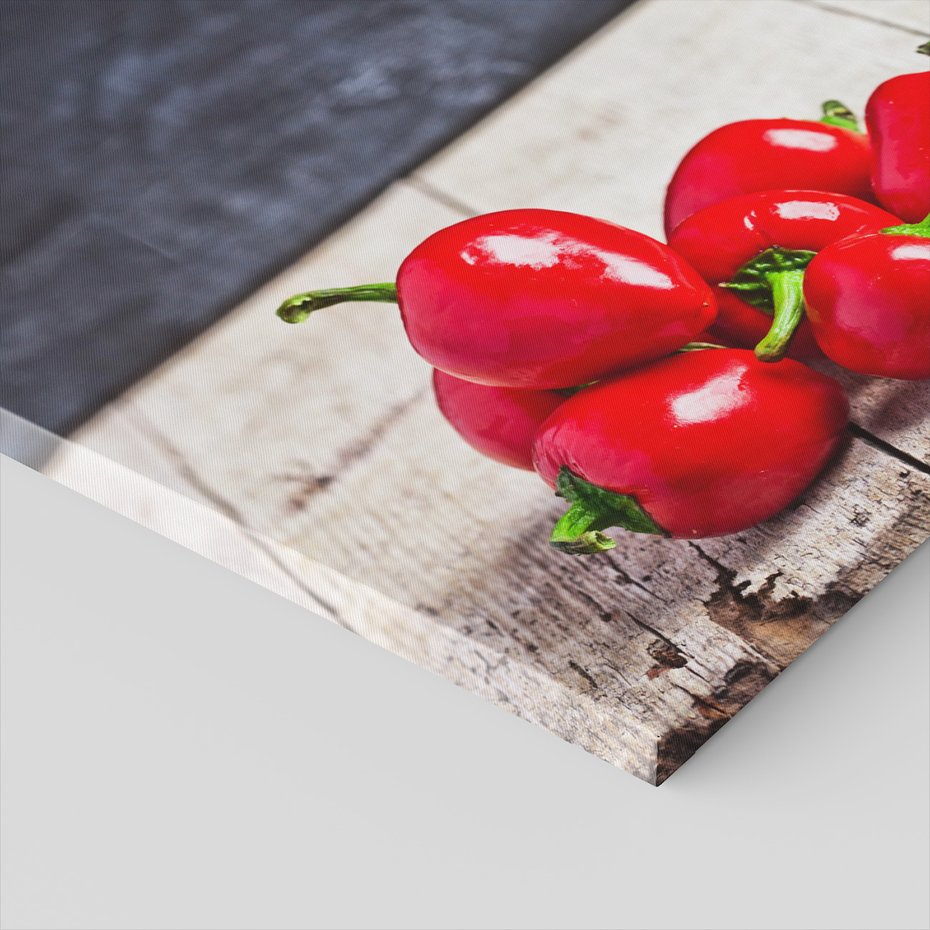 Obraz na płótnie - papryka, jedzenie, czerwony