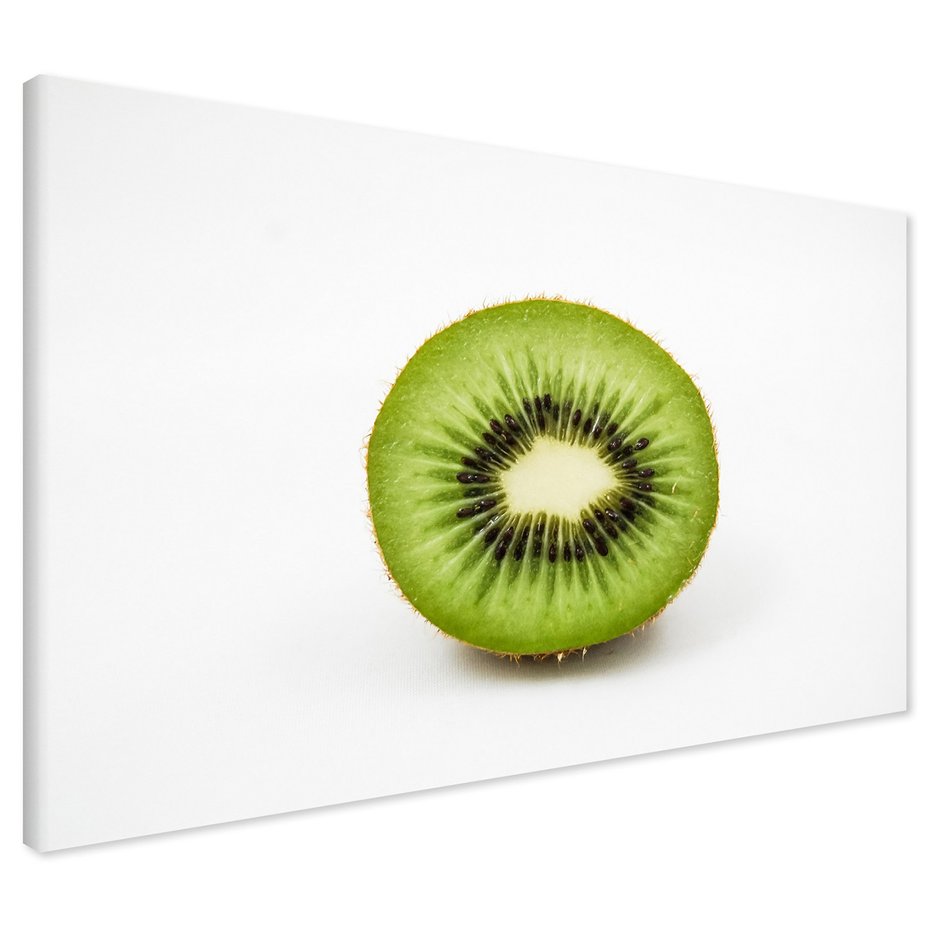 Obraz na płótnie - kiwi, owoc, przekrój
