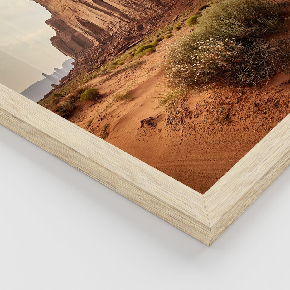 Zestaw obrazy w ramie, plakaty - skały, pustynia, erozja - rama drewno