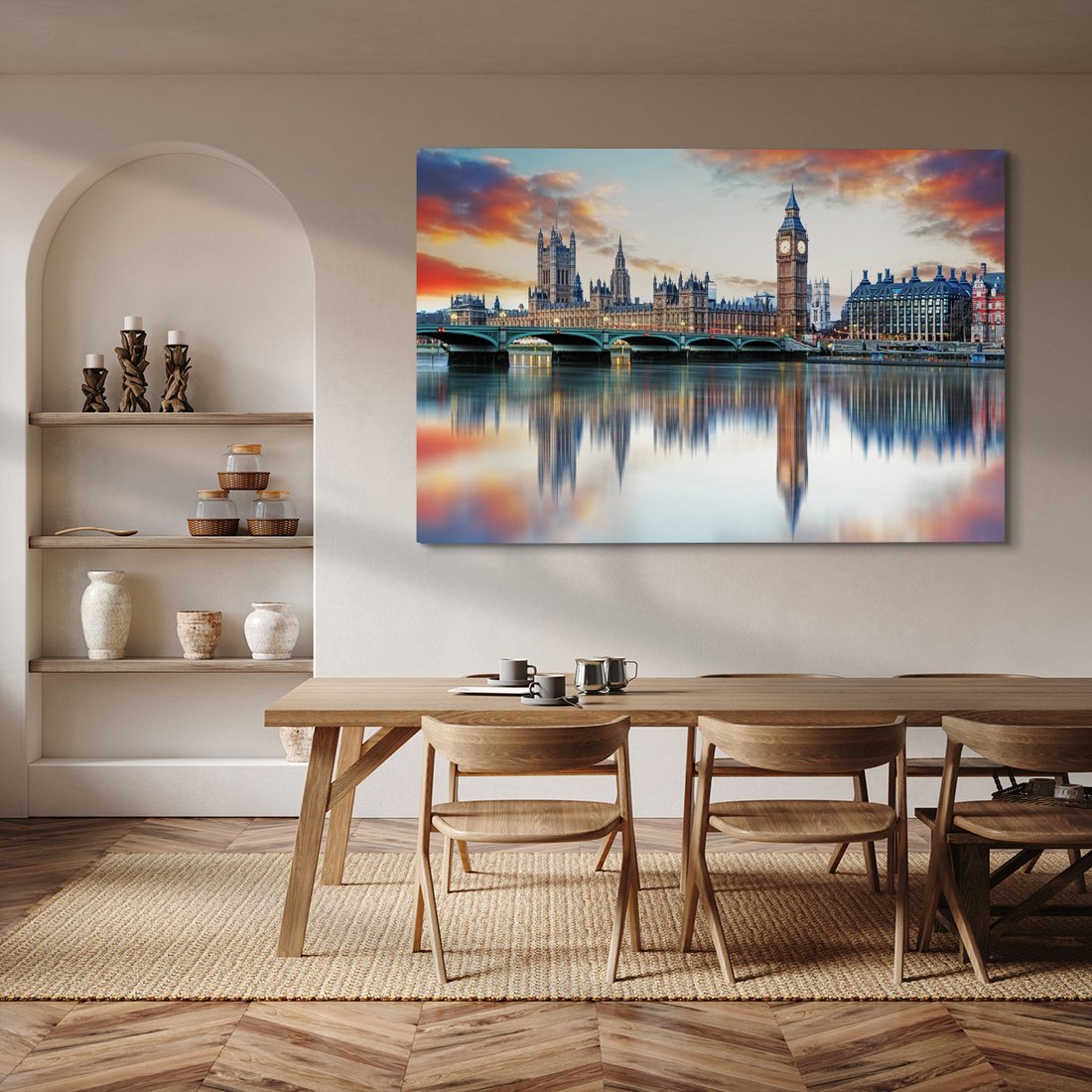 Obraz na płótnie - Londyn, Big Ben, Tamiza