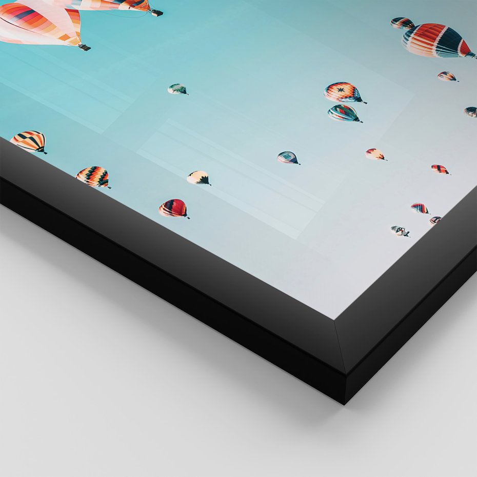 Zestaw obrazy w ramie, plakaty - podróże, plaża, wakacje - rama czarna